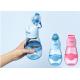 Novelty cut tritan sports water drink bottle for kids or student smart bottel with fan