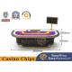 Customized Baccarat Gambling Table Poker Game Cloth Table 9 Player