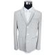 Rib Collar Mens Casual Tailored Knit Blazer Grey Mel 42 - 62 EU Size