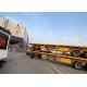 12500*2500mm Flatbed Full Trailer Truck 28T JOST Landing Gear