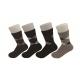 Elastic Persistent Knitted Womens Warm Winter Socks With Antibacterial Fabrics