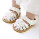 New summer 0-2 years old infant leather flower design girl baby shoes