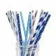 Beverage Juices Smoothie Paper Straws  7.75 Inches Long 0.25 Inches Diameter