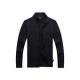 100% cotton Autumn Winter Zipper Sweater Mens Black Cardigan Sweater