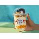 500ml 16oz Sundae U Shaped Disposable PET Cup Ice Cream Cake Yogurt Pop With Lid