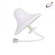 Indoor signal amplifier N Male Female White ABS Omni Wifi 2.4g Ceiling Mount Wifi Antenna