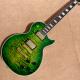 New style high-quality custom LP electric guitar, Green Flame Maple Top electric guitar with Gold hardware