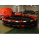 Both Sides Of A Canopied Reversible Inflatable Life Raft