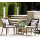 Modern PE Rattan Chair Aluminium Outdoor Garden wicker table and chairs sets