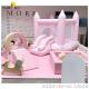 Commercial Party Rental Equipment Pink Inflatable Bounce House Soft Play Pastel