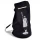 Large Capacity Canvas Sport Drawstring Bag Black Color 30 . 5 * 17 * 46CM