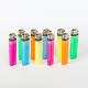 Disposable Plastic Flint Lighter with 5 Colors and 8.0*2.37*1.18 cm