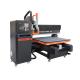 Black 3Ph ATC CNC Router Machine , 9KW 3D CNC Wood Router