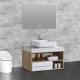 Premium Bathroom Cabinet Set PVC Surface With Vanities Eco Friendly