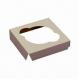 Cupcake Box with 350gsm Weight, C1S Art Paper Box with Plastic Window, Used for Food Packaging