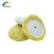 Yellow White Wool Pad For Car Polishing , Multipurpose Car Cleaning Supplies