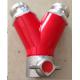 Aluminum Fire Truck Parts Water Dividing Breeching 2X2.5Male BS336 Coupling Outlet