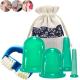 Anti-aging Body Therapy Green Silicone Cupping Massage Set with Logo Print and Cups