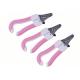 6.2Inch Pink Pet Grooming Scissors Soft TPR Stainless Steel Safety Guard