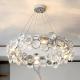 Modern Ring Led Chandelier For Living Room Luxury Glass Hanging Lamp(WH-MI-315)