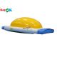 Inflatable Water Balls Yellow White 0.9mm PVC Inflatable Water Toys Obstacle Course Jumping Bouncing Bed