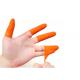 Cleanroom Orange Anti Slip Finger Cots