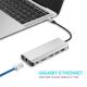 New Products 2018 Usb Ethernet Adapter Hub For Macbook Pro Usb C Hub Thunderbolt 3 Usb-C Adapter