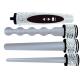 3 in 1 Crystal interchangeable wavy hair curler wand and hair curler set