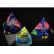 3D Engraved Crystal Trophy Cup Colorful Glass Awards As Competition Souvenirs