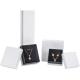 Empty Small White Necklace And Earring Gift Box For Jewellery Presentation