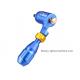Blue Color Rotary Tattoo Machine With Grip And Needle Cartridge For Liner Shader Working Silent