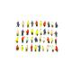 1:150 scale ABS plastic model lt street passengers painted model figures for