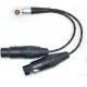 Straight Input Camera Audio Cable 10 Pin To XLR 3 Pin Female ODM