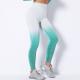 The knitting seamless gradual change hangs to dye the collage color fitness pants, the European and n cross-border seaml