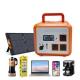 Home Portable Solar Generator 1500W Portable Power Station USB DC AC Outlet Battery
