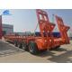Heavy Loading Truck Trailer Low Bed Transport The Excavator 100 Tons
