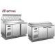 Commercial Kitchen Salad Prep Counter Stainless Steel Refrigerator for keep food fresh use in kitchen
