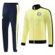 Yellow Quick Dry Football Jersey Tracksuit Polyester Soccer Training Suit