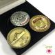 Metal Shiny Gold Plated Coin Custom Soft Enamel Die Casting 3D Blank Euro Souvenir