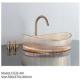 Modern Design Style Factory Price Coloured Bathroom Sinks Art Tempered Glass Hand Wash Oval Vessel Glass Sink Basin