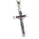 Women's and Men's Gothic Style Sterling Silver Cross Pendant Necklace with Sandalwood(XH038761W-L)