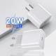 IPhone 12 13 PD 20W Apple Charger White Fast Travel Charger Adapter