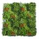 Dustproof Artificial Leaf Grass Wall Foliage Panels 40mm For Decoration