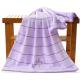 Embroidered Lavender Bath Towel For Adults , 70 * 140cm Oversized Bath Towels 