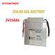 Energy Storage Solar Battery Gel Type High Capacity 2V 250ah
