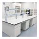 200Kg Load Capacity All Steel Lab Bench Efficiency And Organization With 4 Wheels And 2 Cabinets