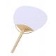 Oriental handmade natural bamboo material white paper fan customized wedding paddle fans