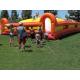 Yellow / Red Outdoor Inflatable Games Inflatable Soft Mountain For Kids Racing