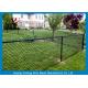 Black Galvanized Chain Link Fence / Pvc Coated Welded Wire Fencing