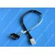 Flexible SAS To 4x SATA Forward Breakout Cable 3.3 Feet 30 AWG Style